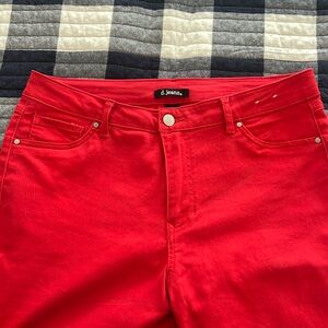 d.jeans red crop pants